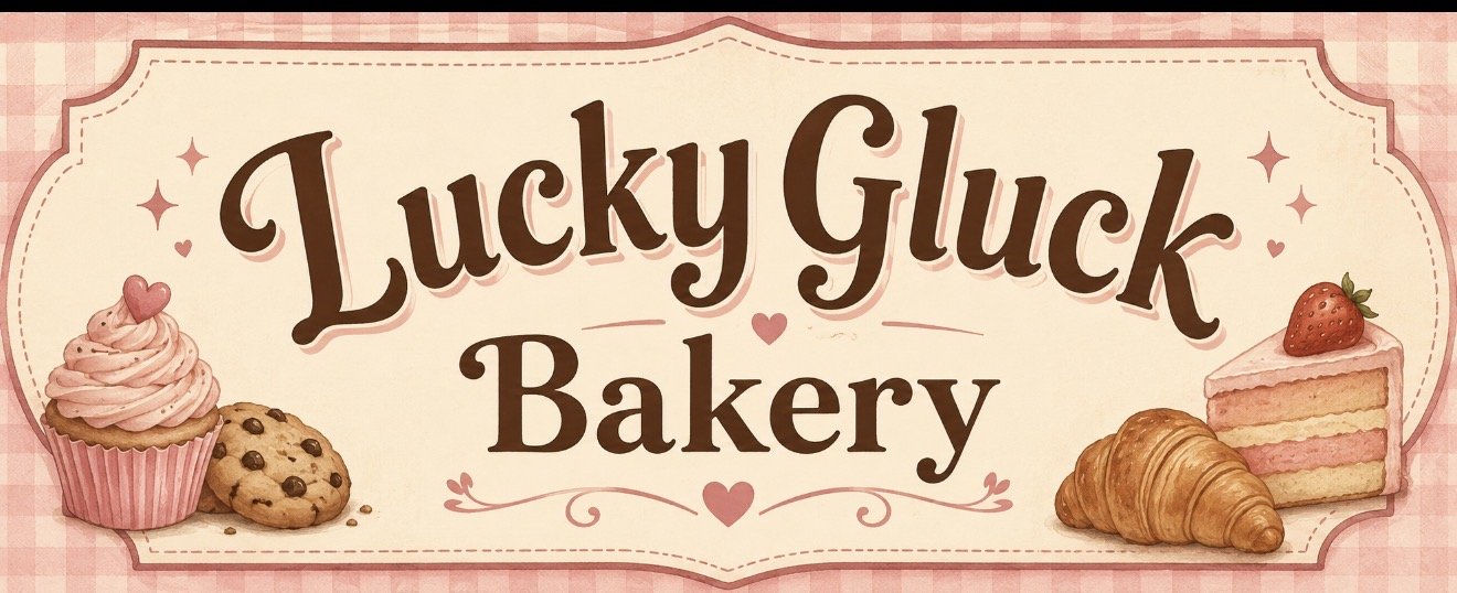 Lucky Gluck Bakery logo banner